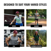 Men's Embroidered Cap | Adjustable Baseball Cap | Maroon