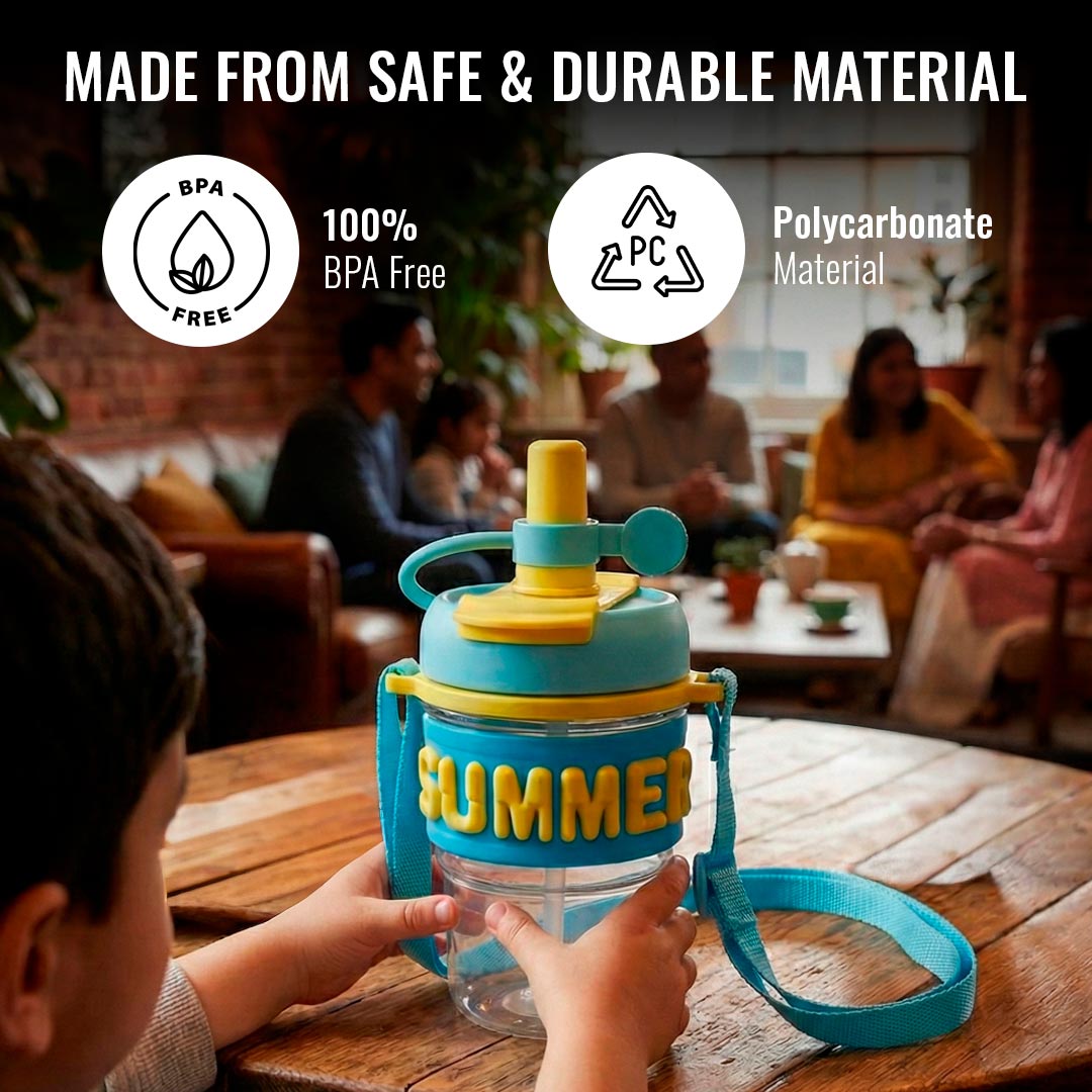 500ml Sipper Bottle | Leakproof | Carry Strap