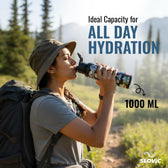 Steel Water Bottle 1L | BPA Free Leak-Proof Sipper Bottle
