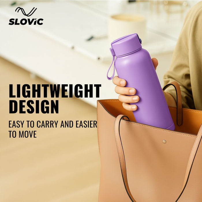 Slovic Peach PU Insulated Water Bottle - 900 ML