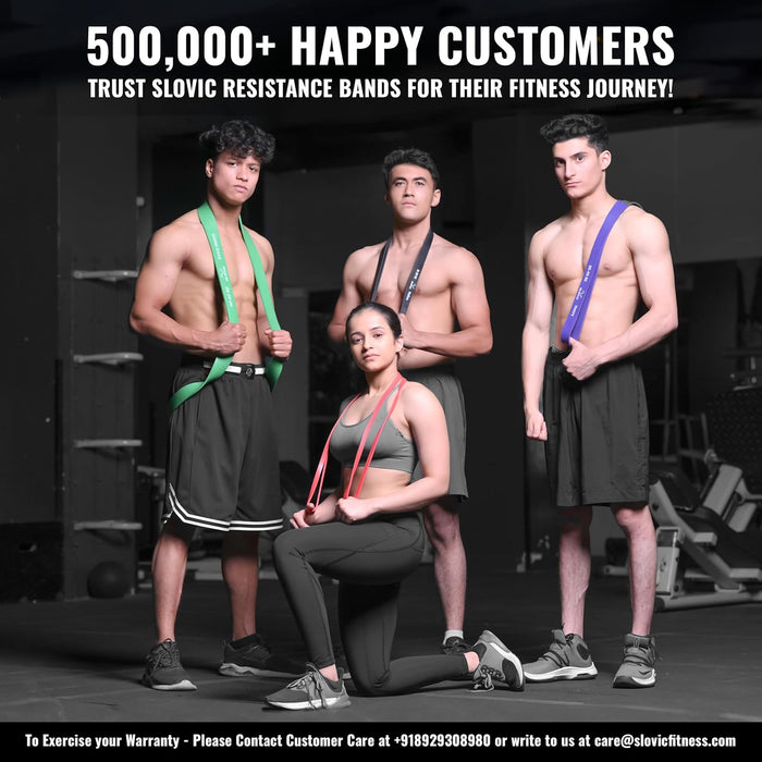 Slovic Resistance Band for Workout [Upto 5 KG] | Ideal for Home & Gym Workout