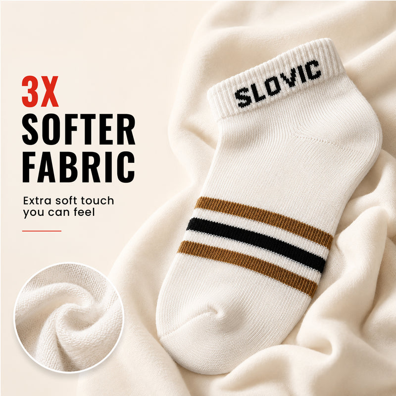 Men's Socks - Set of 3 - Bamboo Fabric - Comfortable Everyday Socks - Multicolour