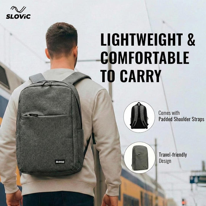 SLOVIC Grey Laptop Bag - 25 LTR