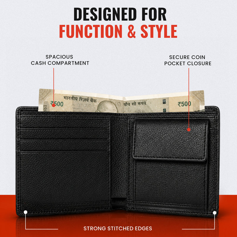 Genuine Leather Bifold Wallet
