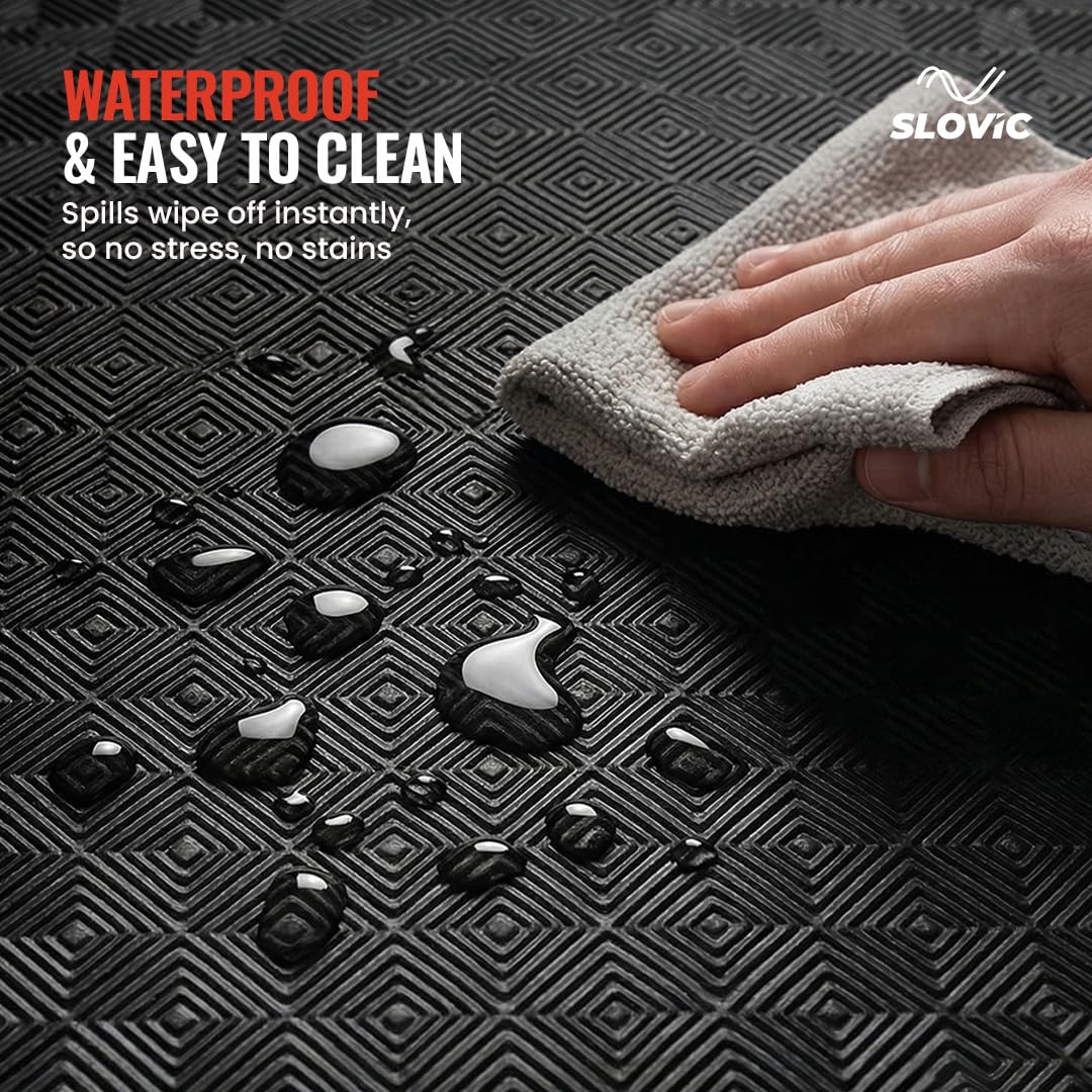 EVA Puzzle Mat 10mm | Black | 24" X 24"