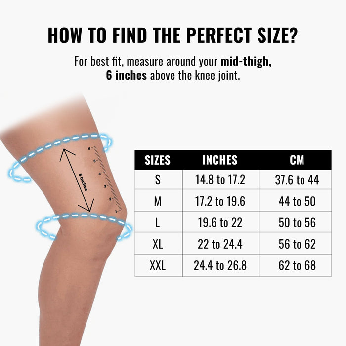 Slovic Bamboo Yarn Knee Support-Grey