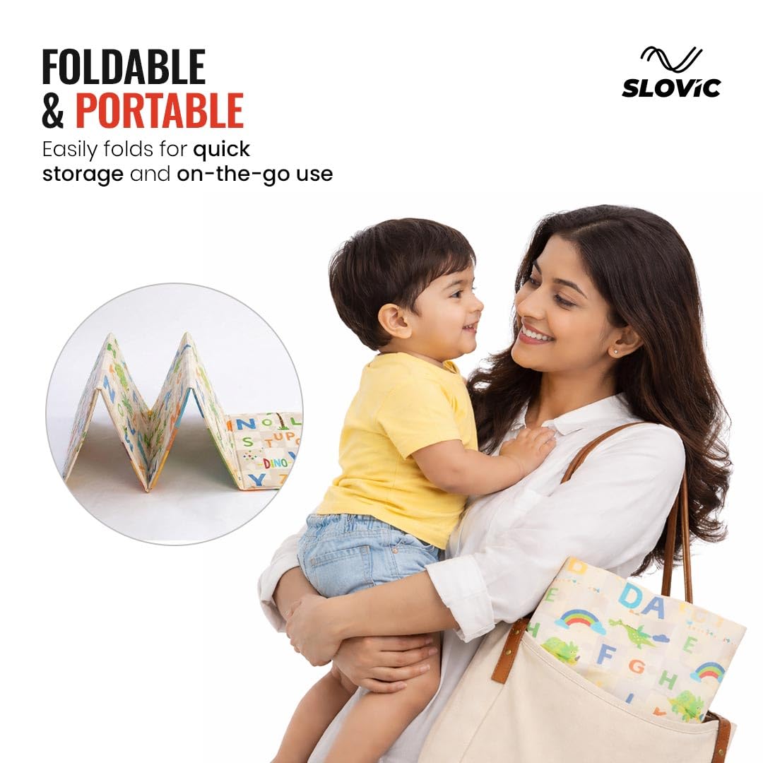 Foldable Play Mat | 3 Fold with zip slider bag