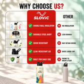 Insulated Water Bottle - 1 Litre - Up to 24 Hrs Hot & 12 Hrs Cold - Meadow Design