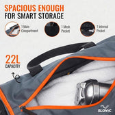 22L Duffle Gym Bag with Adjustable Strap, Separate Shoe Compartment & 1 Mesh Pocket | Ideal for Gym & Travel Use