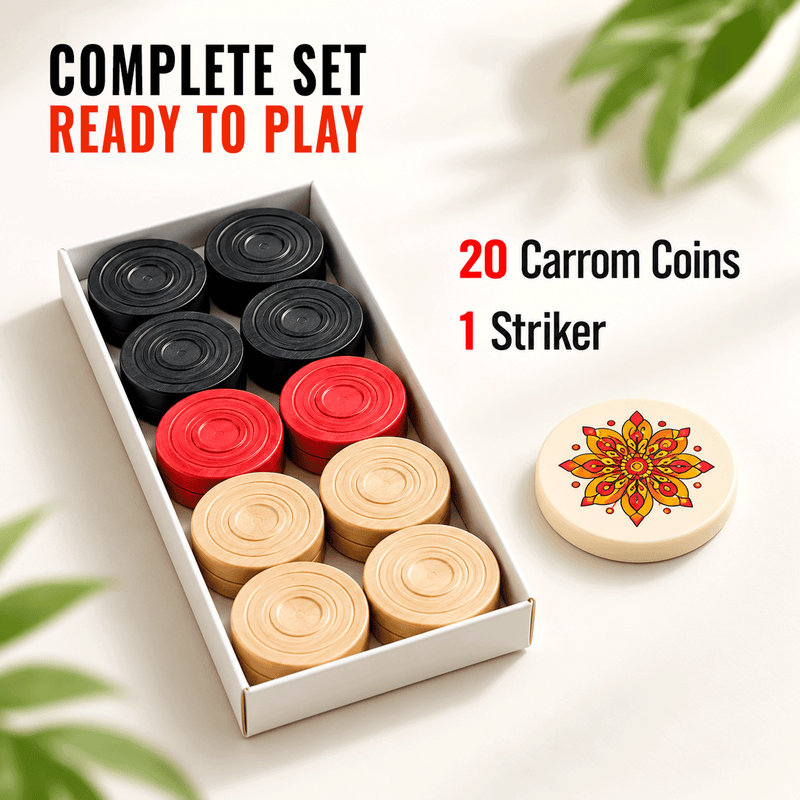 Carrom Board 32 × 32 Inches with 5-Ply Carton