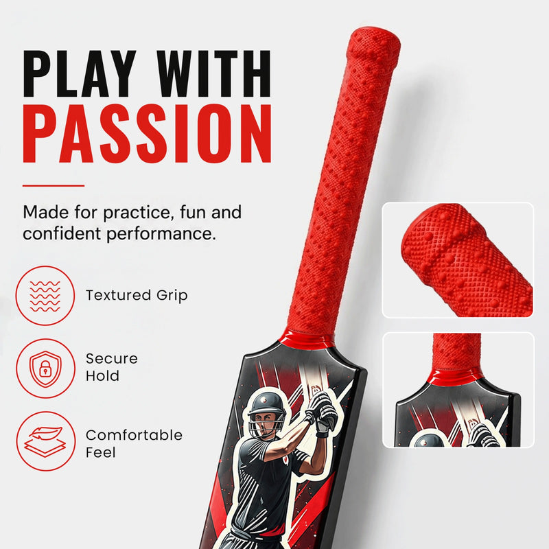 Cricket Bat - 81 x 10 CM - Lightweight Fiber Bat for Cricket kit
