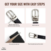 2-in-1 Reversible Leather Belt for Women