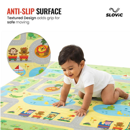 Foldable Play Mat | 3 Fold with zip slider bag