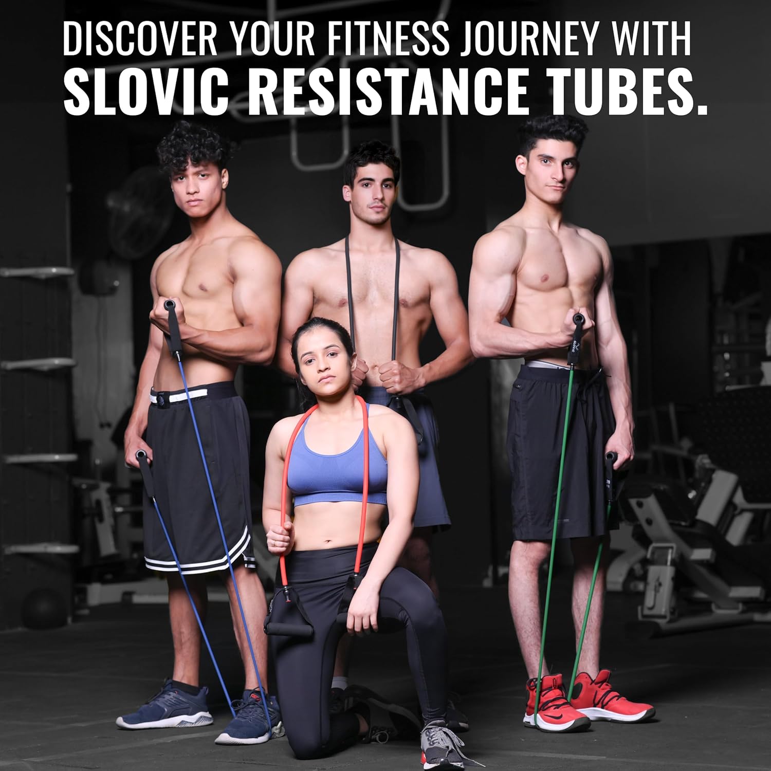 Exercise Resistance Tube- Set of 5