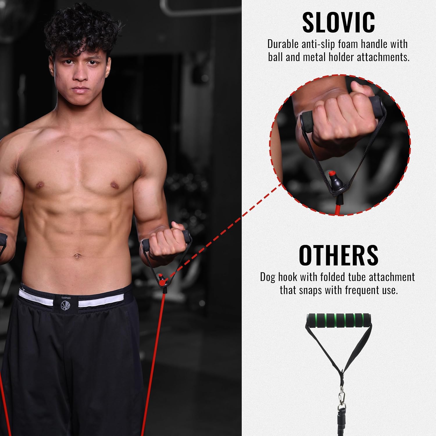 Exercise Resistance Tube- Set of 5
