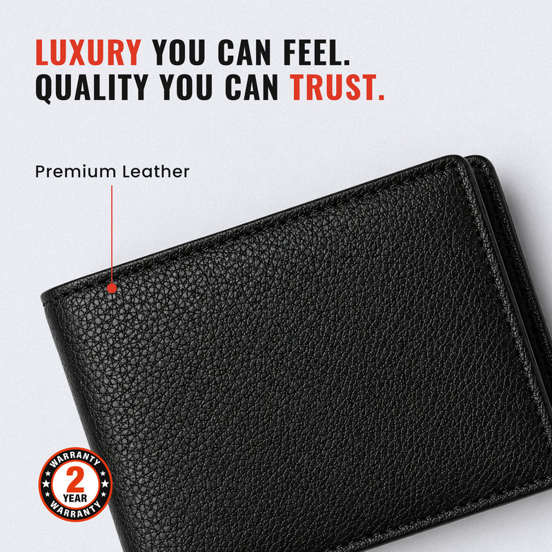 Genuine Leather Bifold Wallet