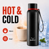 Insulated Water Bottle - 750ml, 24-Hour Temp - Black