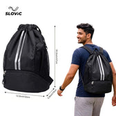 Drawstring Gym Bag 22L with Shoe Compartment