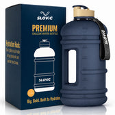 2.2L Water Gallon - Drink Reminder Marks - Blue