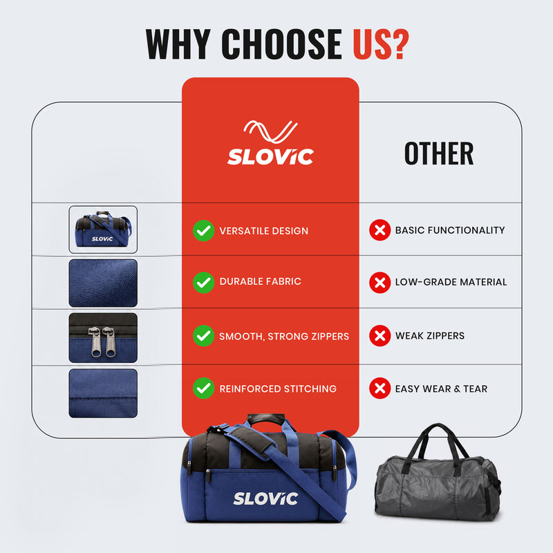 Duffle Spacious, Lightweight & Durable Bag for Gym & Travel - 30L