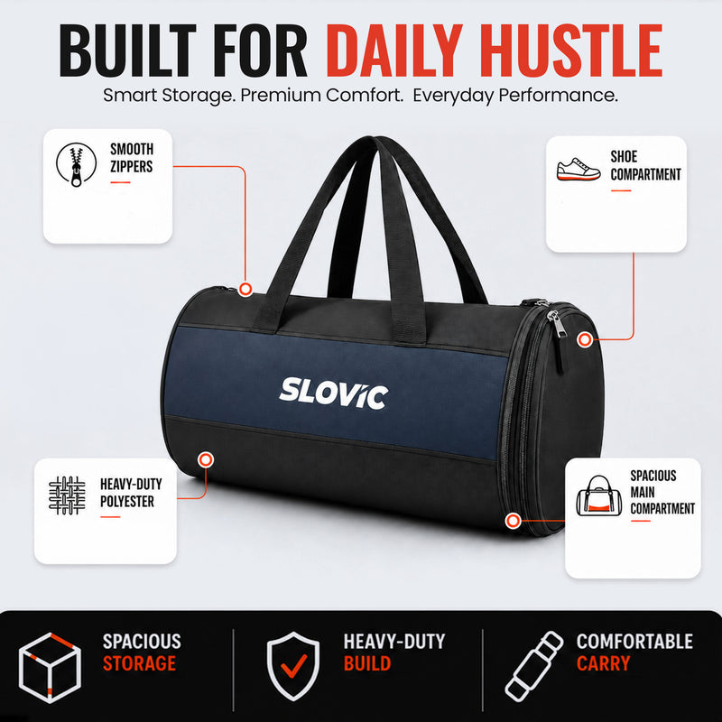 Duffle Spacious, Lightweight & Durable Bag for Gym & Travel for Men & Women - 20L