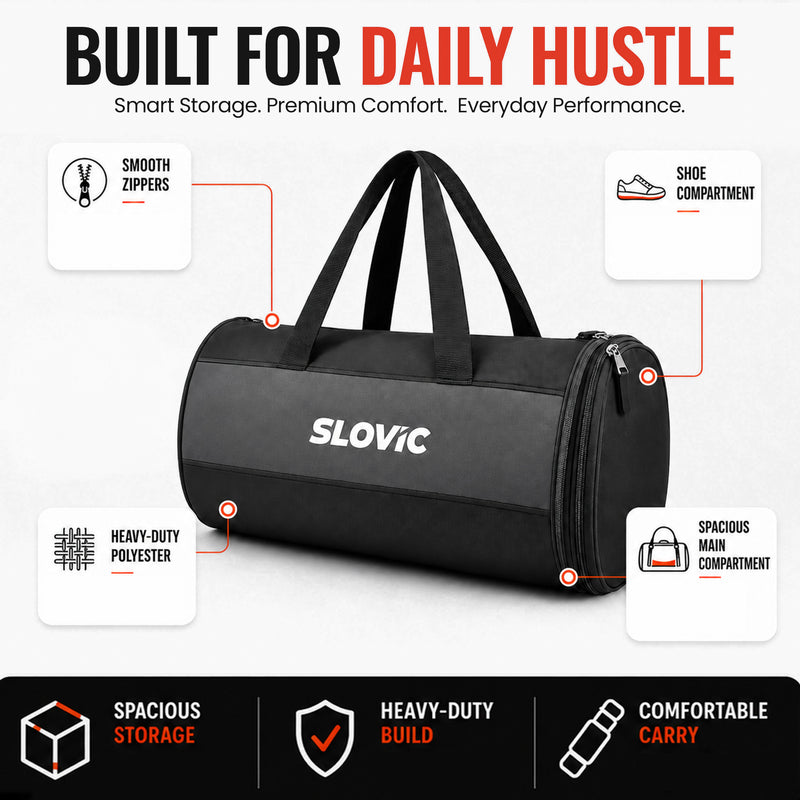Duffle Spacious, Lightweight & Durable Bag for Gym & Travel  Bag for Men & Women - 20 LTR