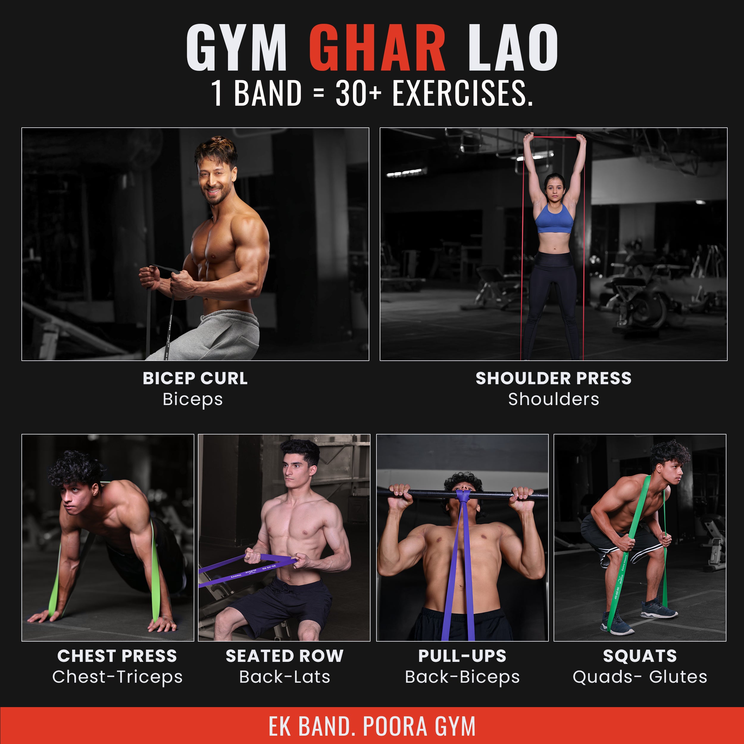 15–30 kg Resistance Band (Medium) | Heavy-Duty Natural Latex Band