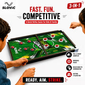 3 in 1 String Hockey Board Game | Chess, Ludo & Sling Puck Game for Kids
