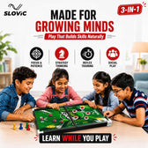 3 in 1 String Hockey Board Game | Chess, Ludo & Sling Puck Game for Kids