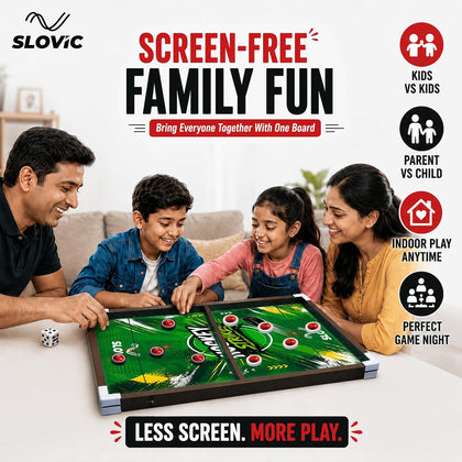 3 in 1 String Hockey Board Game | Chess, Ludo & Sling Puck Game for Kids