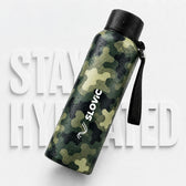 Camouflage Steel Flask Bottle 750ml - Multicolour - Travel & Daily Use