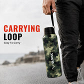 Camouflage Steel Flask Bottle 750ml - Multicolour - Travel & Daily Use