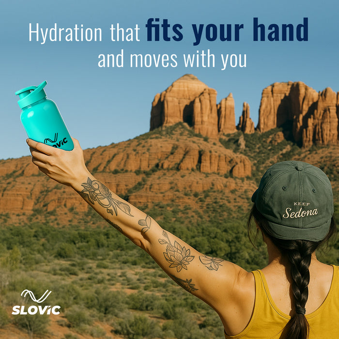 Slovic Water Bottle with Sipper Cap -600 ML