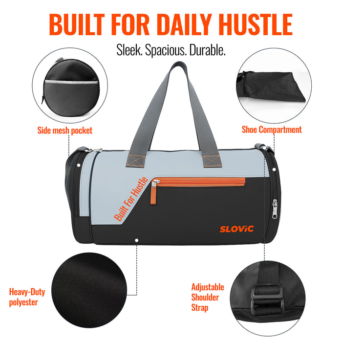 Slovic Gym Bag for Men- 25 L