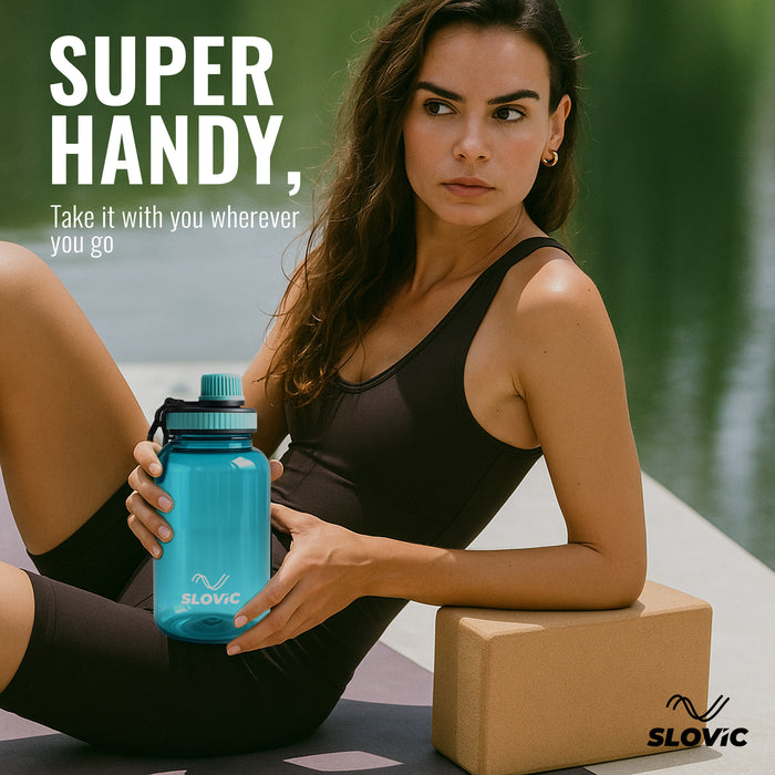 Slovic Water Bottle with Screw Cap -600 ML