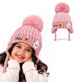 CozyCub Pink Winter Cap for Kids