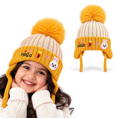 CozyCub Orange Winter Cap for Kids