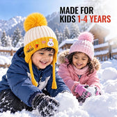 CozyCub Orange Winter Cap for Kids