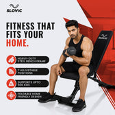 Adjustable Gym Bench for Home Workout | Up to 500 KG Capacity
