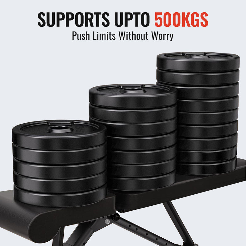 Adjustable Gym Bench for Home Workout | Up to 500 KG Capacity