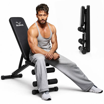 Foldable Fitness Bench | Home Gym Bench | Supports up to 500 kg