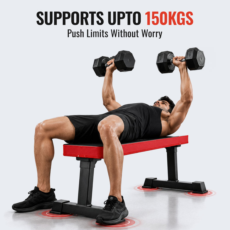 Flat Gym Bench for Home Capacity :300 KG