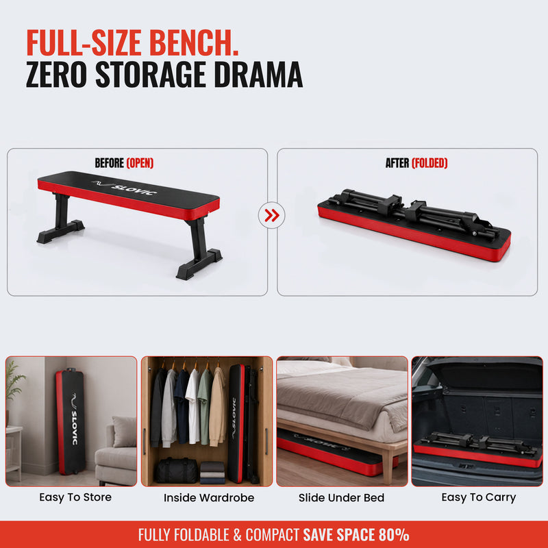 Flat Gym Bench for Home Capacity :300 KG