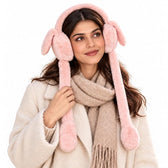 Pink Bunny Earmuffs for Girls & Women