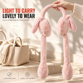 Pink Bunny Earmuffs for Girls & Women