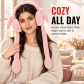 Pink Bunny Earmuffs for Girls & Women