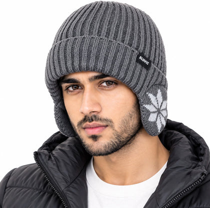 Frost Guard Ear Winter Cap - Grey - Winter Wear