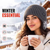 Frost Guard Ear Winter Cap - Grey - Winter Wear