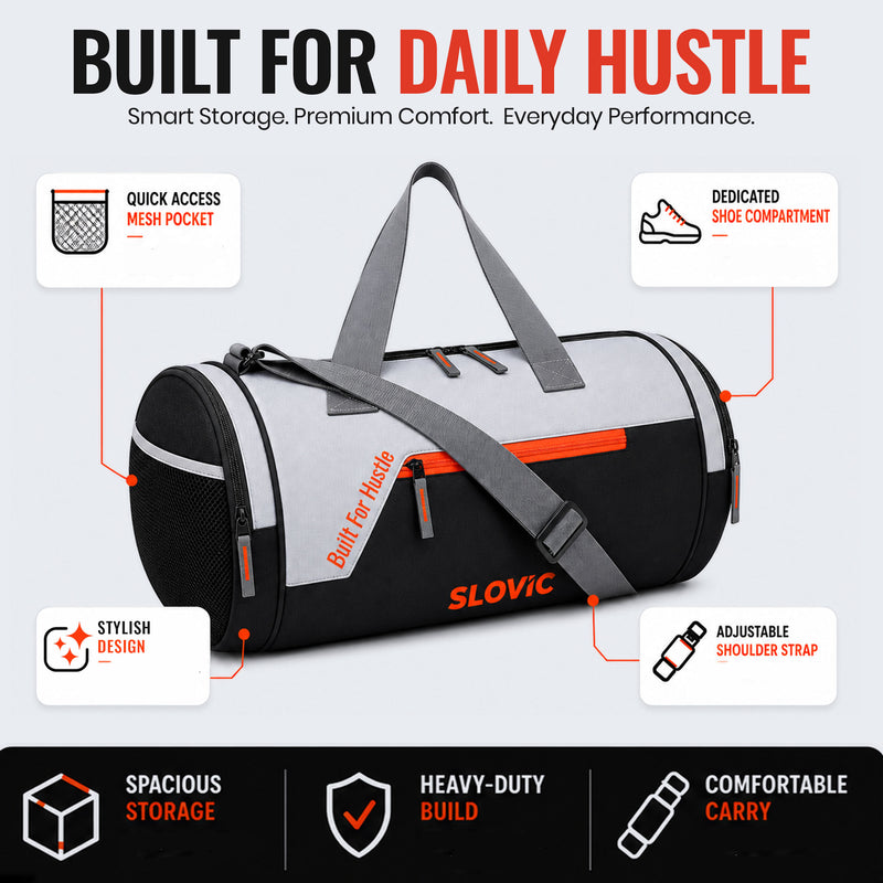 Duffle Spacious, Lightweight & Durable Bag for Gym & Travel Bag for Men & Women - 25 L
