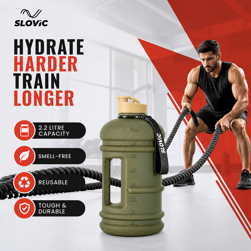 2.2L Gallon Bottle - Motivational Time Marks